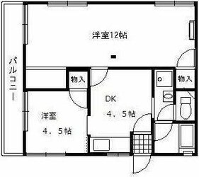 グリーンビューハウスBの物件間取画像